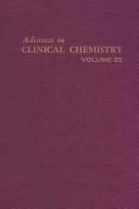 Front cover of Advances in Clinical Chemistry by Harry, Stewart, C.P. Sobotka