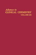 Cover of Advances in clinical chemistry by Herbert E. Spiegel