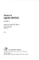 Cover of Advances in Liquid Crystals by Glenn H. Brown