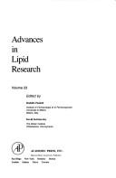 Front cover of Advances in Lipid Research by Rodolfo Paoletti