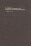 Front cover of Advances in the Study of Behavior by Jay S. Rosenblatt