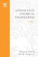 Front cover of Advances in Chemical Engineering by Thomas B.  and John W.Hoopes, Jr. Drew