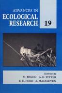 Front cover of Advances in Ecological Research by Michael Begon