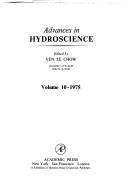 Cover of Advances in Hydroscience by Chow Ven Te
