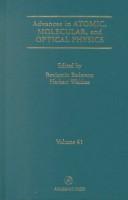 Cover of Advances in atomic, molecular, and optical physics by Benjamin Bederson