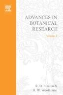 Front cover of Advances in Botanical Research by Harold Woolhouse