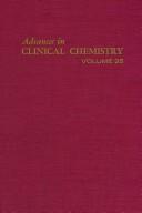 Cover of Advances in Clinical Chemistry, 1986 (Advances in Clinical Chemistry) by Herbert E. Spiegel