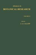 Front cover of Advances in Botanical Research, Volume 15 by J. A. Callow