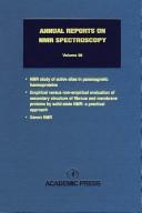 Front cover of Annual Reports on NMR Spectroscopy, Volume 36 by Graham A. Webb