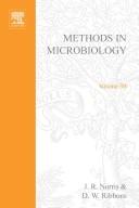 Front cover of Methods in Microbiology by J. R. and Ribbons, D. W. Norris