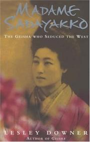 Cover of Madame Sadayakko by Lesley Downer