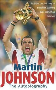 Cover of Martin Johnson Autobiography by Martin Johnson