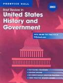 Front cover of Brief review in United States history and government by Bonnie-Anne Briggs