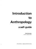 Cover of Introduction to anthropology by Pierre Maranda