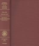 Cover of Foreign relations of the United States, 1964-1968 by United States. Department of State.