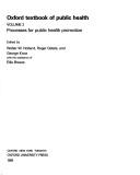 Cover of Oxford textbook of public health by Walter W. Holland