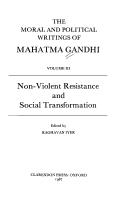Front cover of The Moral & Political Writings of Mahatma Gandhi: Volume III by Mohandas Karamchand Gandhi