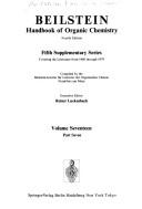 Front cover of Beilstein Handbook of Organic Chemistry, Fourth Edition / Beilsteins Handbuch Der Organischen Chemie, 4. Auflage Supplement 5 Fifth Supplementary Seri by Unknown