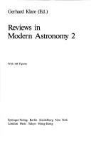 Front cover of Reviews in Modern Astronomy 2 by G. Klare