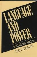 Cover of Language and Power by Creel Froman