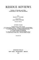 Front cover of Residue Reviews (Reviews of Environmental Contamination and Toxicology) by Unknown