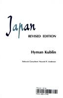 Cover of Japan by Hyman Kublin