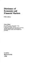 Cover of Dictionary of Economics and Financial Markets by Alan Gilpin