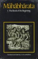 Front cover of Mahabharata Book 1 by A. V. Buitenen