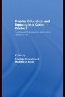 Front cover of Gender Education & Equality in a Global Context by Shailaj Fennell