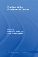 Front cover of Frontiers in the Economics of Gender by Francesc Bettio