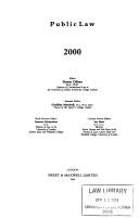 Front cover of Public Law by Andrew Le Sueur