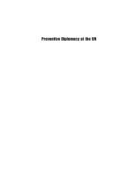Cover of Preventive Diplomacy at the UN by Bertrand G. Ramcharan