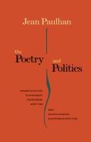 Front cover of On Poetry and Politics by Jean Paulhan