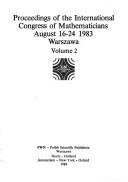 Front cover of International Congress of Mathematicians by Czeslaw Olech