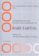 Cover of Handbook on the physics and chemistry of rare earths by Karl A. Gschneidner