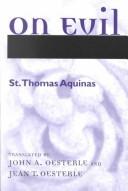 Cover of On evil by Thomas Aquinas