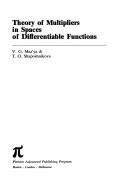 Front cover of Theory of multipliers in spaces of differentiable functions by V. G. Mazʹi͡a