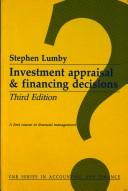 Front cover of Investment appraisal and financing decisions by Stephen Lumpy and Chris Jones