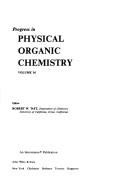 Cover of Progress in physical organic chemistry by Robert W. Taft
