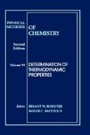 Front cover of Physical methods of chemistry by Bryant W. Rossiter