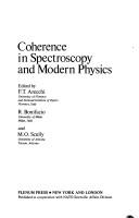 Front cover of Coherence in spectroscopy and modern physics by Nato Advanced Study Institute on Coherence in Spectroscopy and Modern Physics Versilia, Italy 1977.