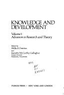 Front cover of Knowledge and Development:Vol. 1:Advances in Research and Theory by Willis Overton