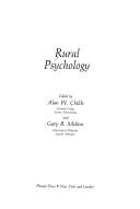 Front cover of Rural Psychology by Alan W. Childs