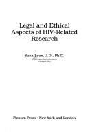 Front cover of Legal and Ethical Aspects of Hiv-Related Research (The Language of Science) by Emmanuelle E. Wollmann