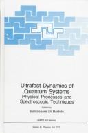 Front cover of Ultrafast Dynamics of Quantum Systems by Baldassare di Bartolo
