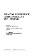 Front cover of Terminal Transfer Erase in Immunobiology and Leukemia by Umberto Bertazzoni