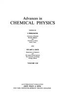 Front cover of Advances in Chemical Physics by Ilya Prigogine