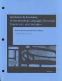 Cover of Understanding Language Structure, Interaction, and Variation by Steven Brown