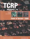 Front cover of Costs of sprawl--2000 by Robert W. Burchell