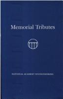 Front cover of Memorial Tributes by National Academy of Engineering.